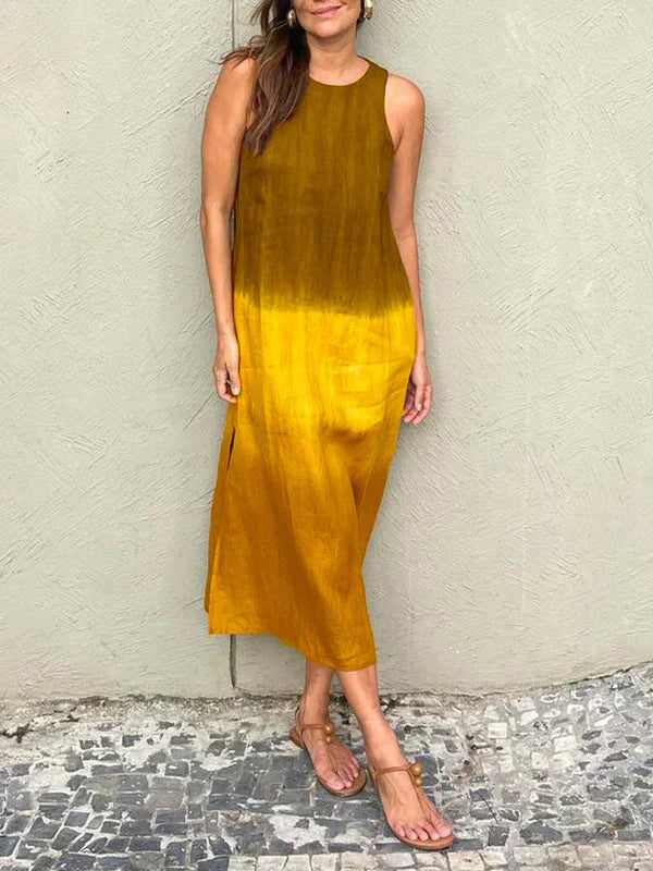 Ángela | Elegante vestido con estampado natural
