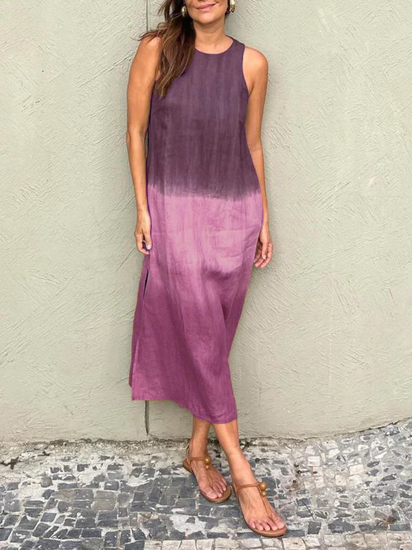 Ángela | Elegante vestido con estampado natural