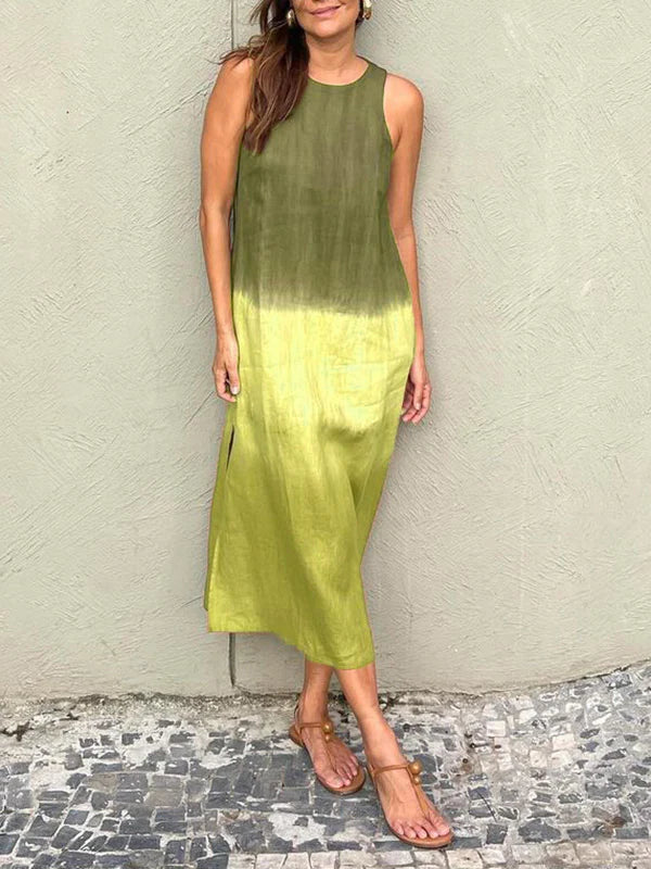 Ángela | Elegante vestido con estampado natural
