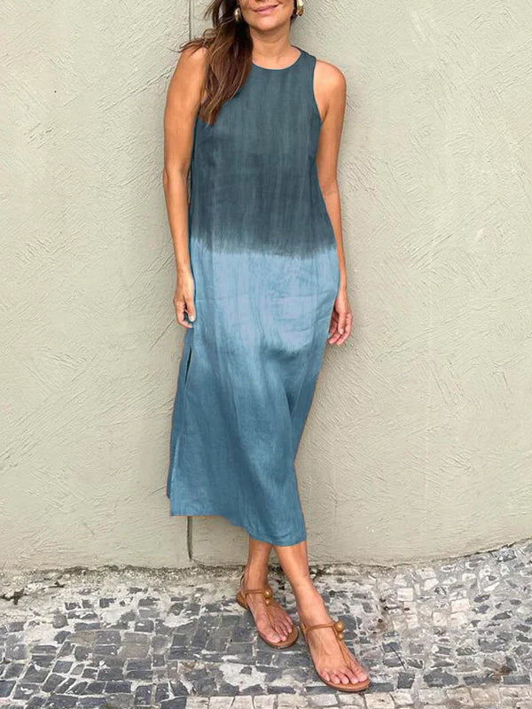 Ángela | Elegante vestido con estampado natural