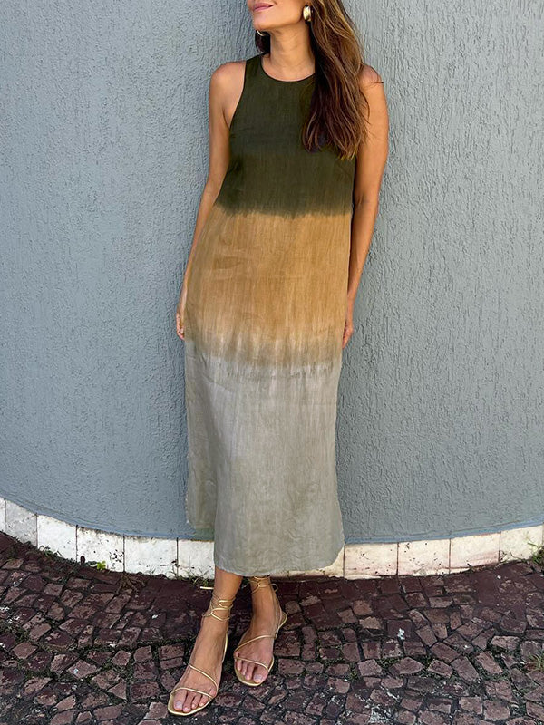 Ángela | Elegante vestido con estampado natural