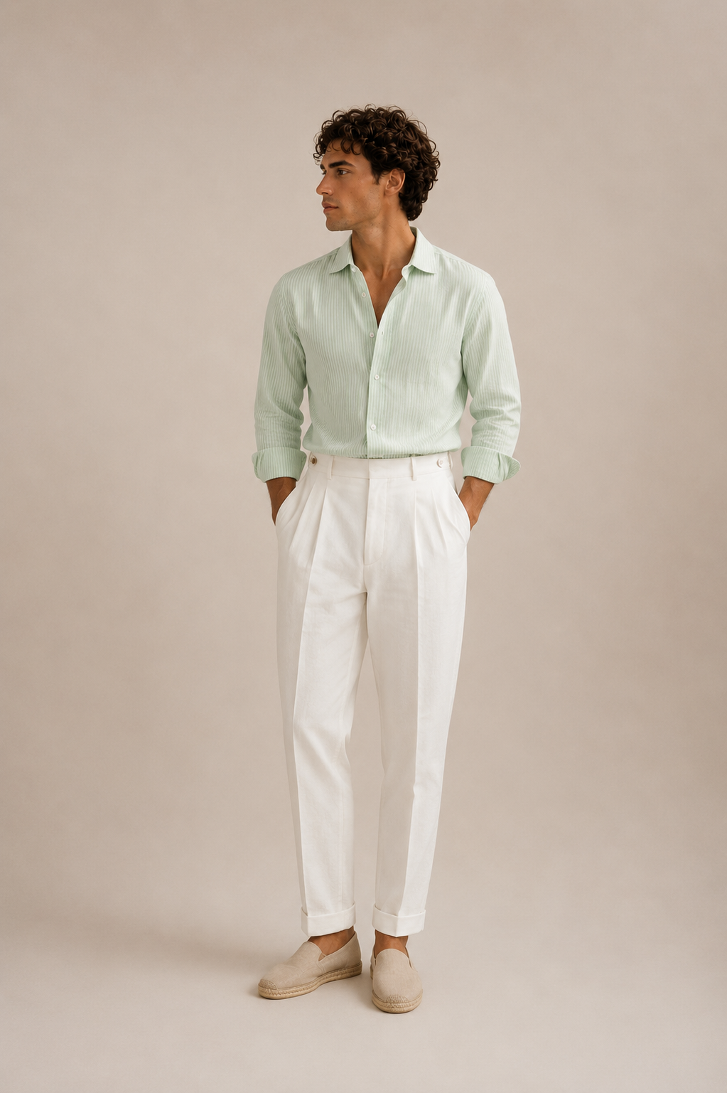 Venecia - Camisa Elegante de Rayas