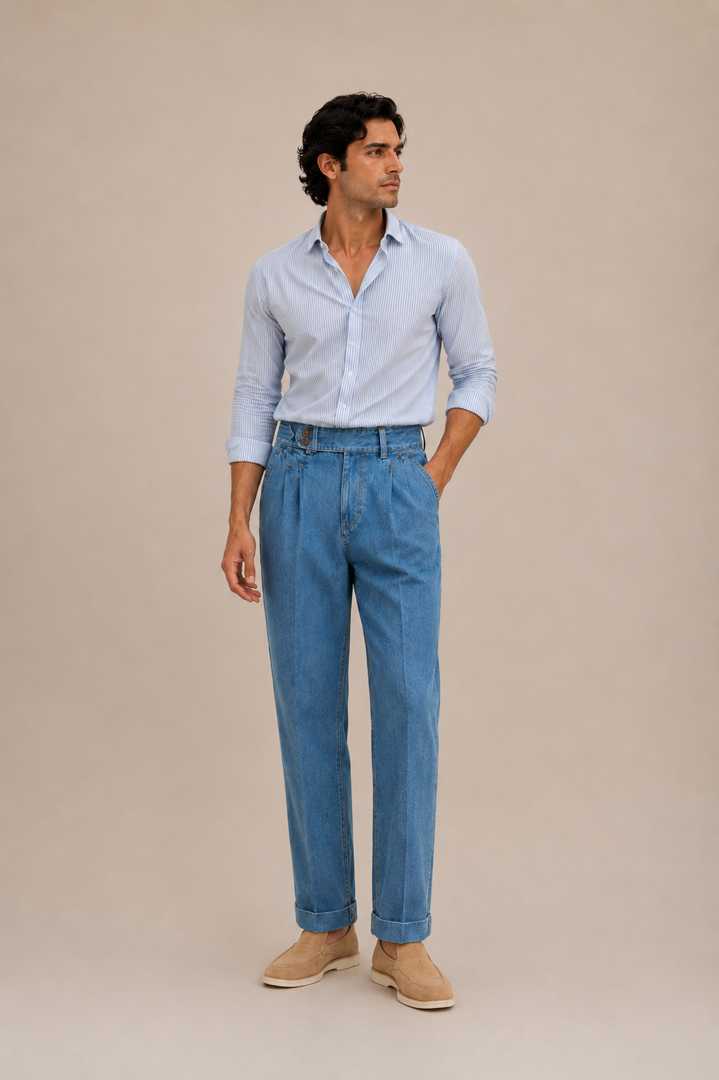 Lorenzo -  Pantalón Vaquero de Pinzas