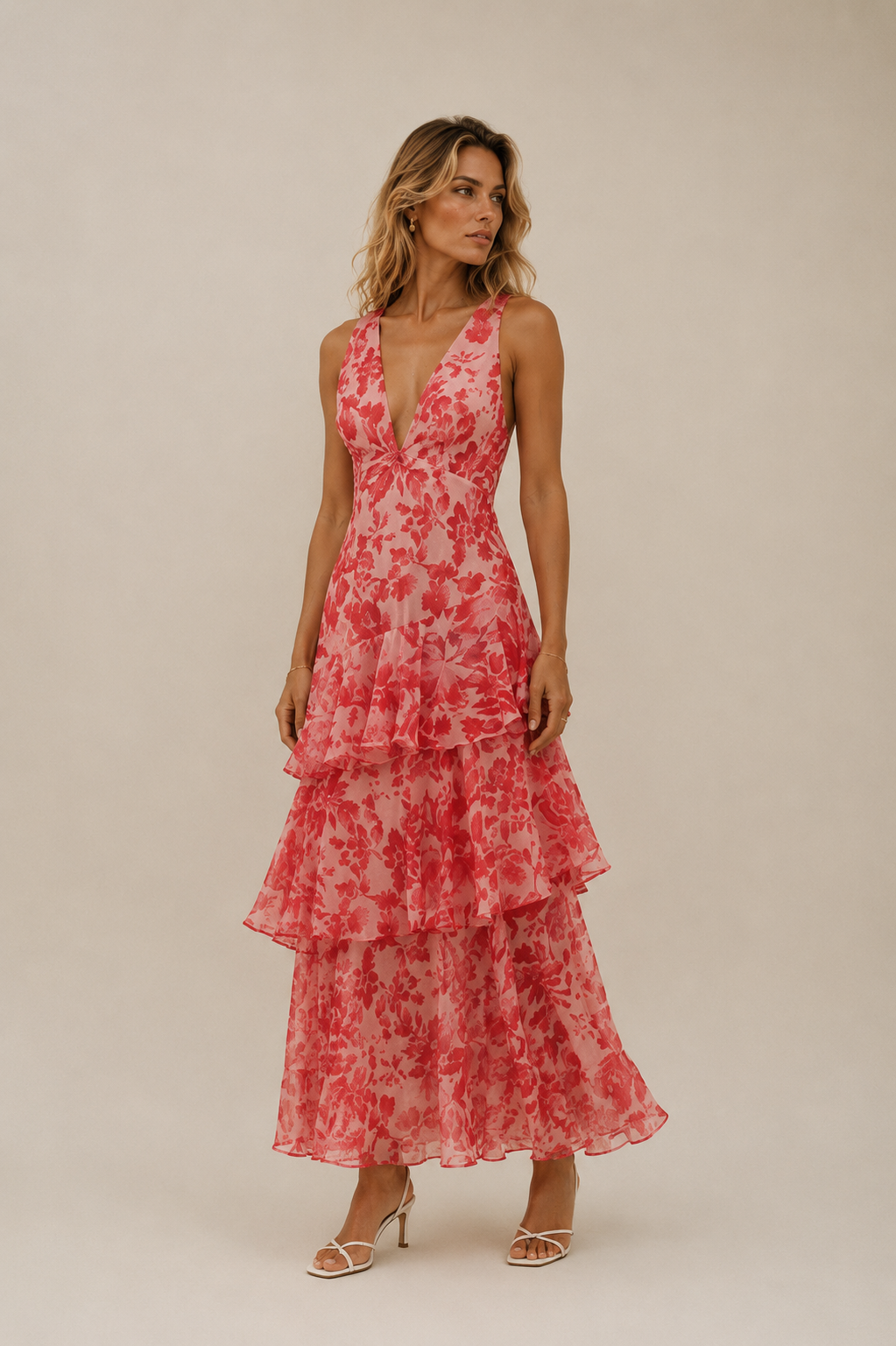 Elsa I Vestido Largo Floral Elegante