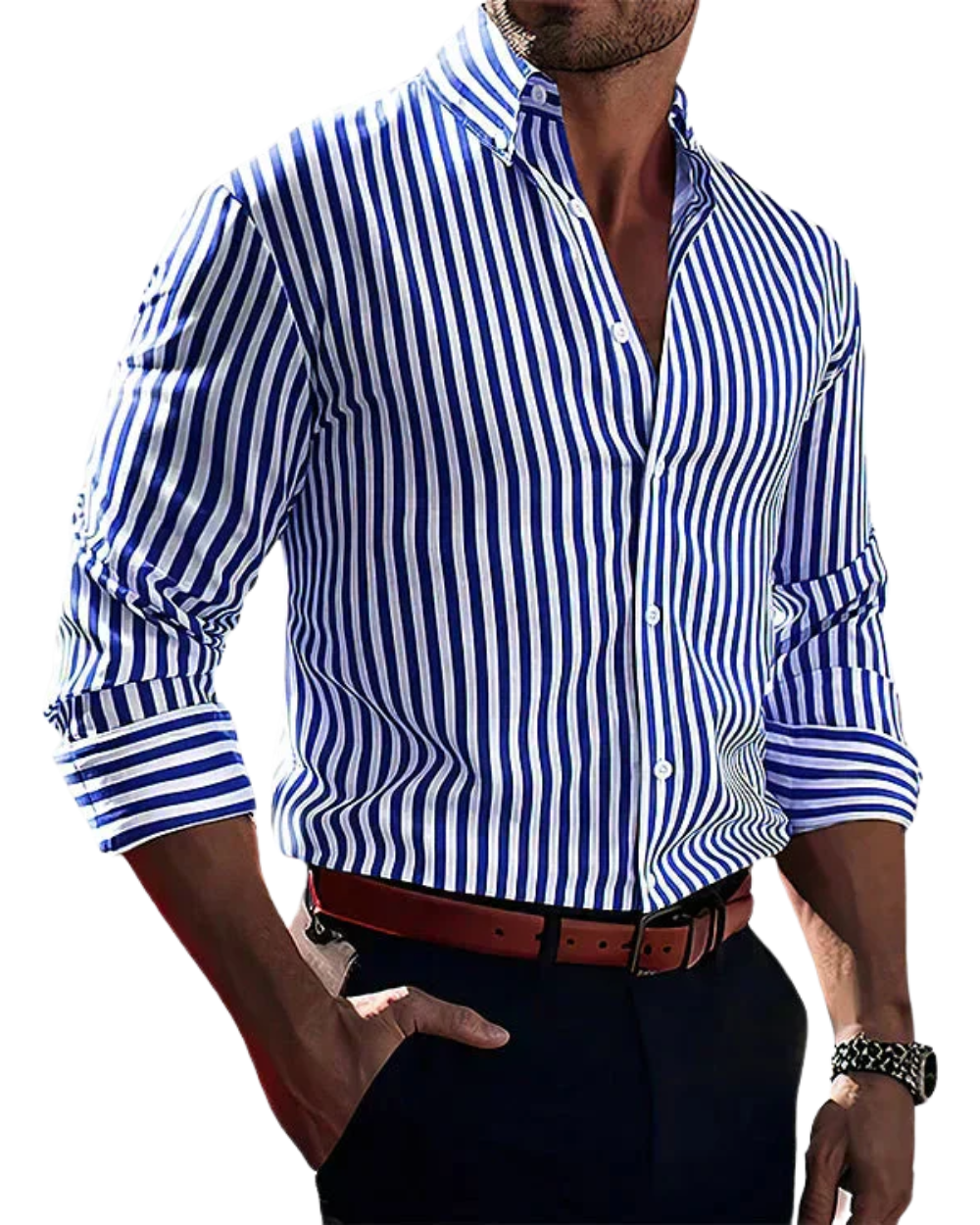 Gandia - Camisa Elegante de rayas