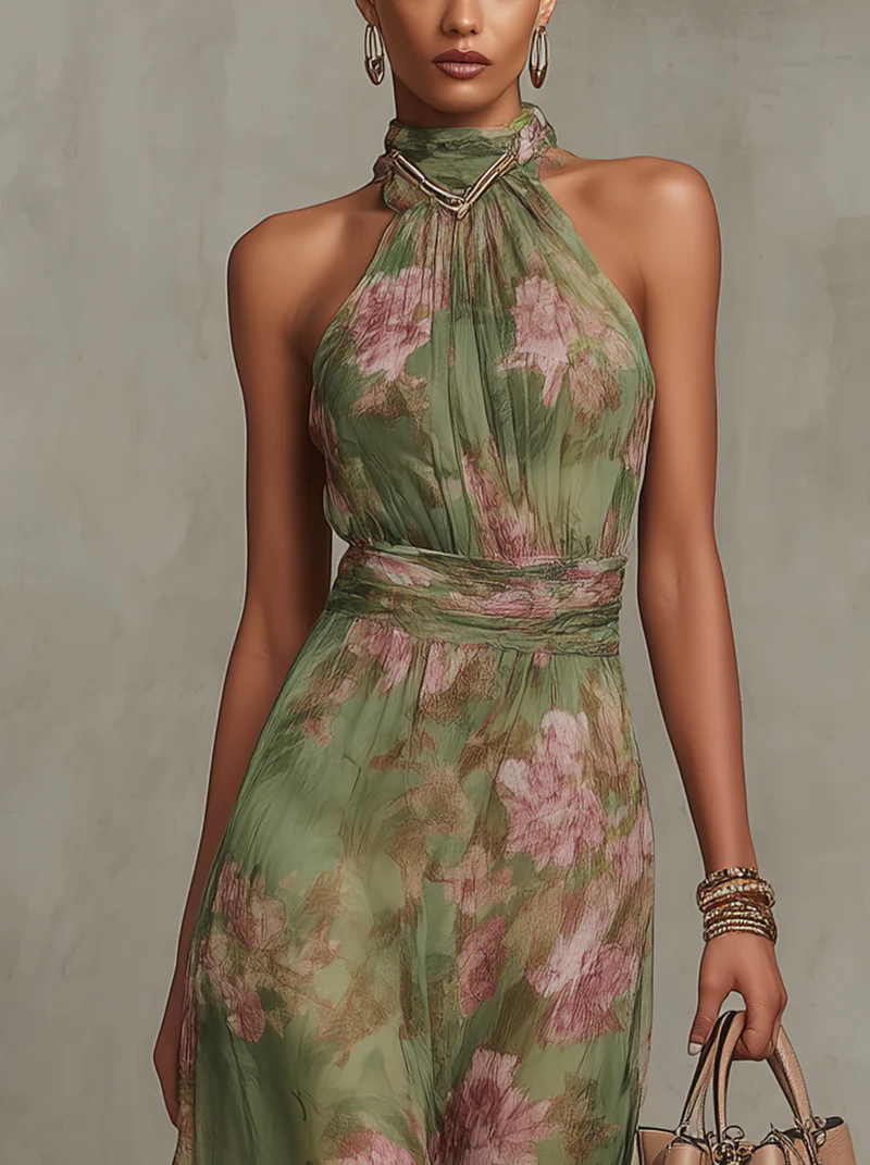 María | Elegante vestido de verano con estampado floral
