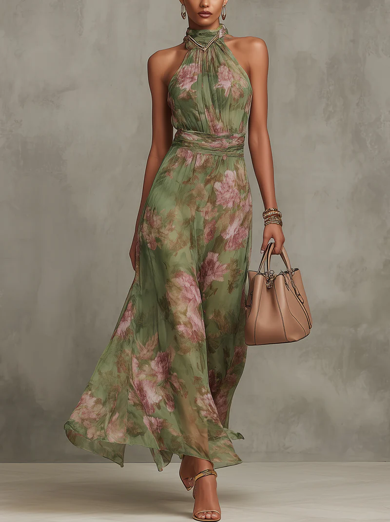 María | Elegante vestido de verano con estampado floral