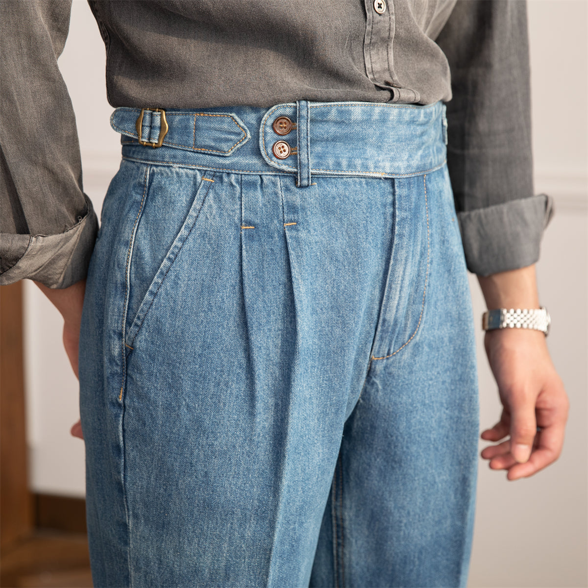 Lorenzo -  Pantalón Vaquero de Pinzas