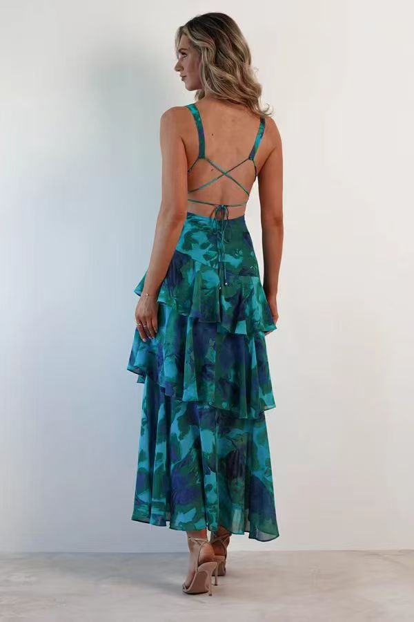 Elsa I Vestido Largo Floral Elegante