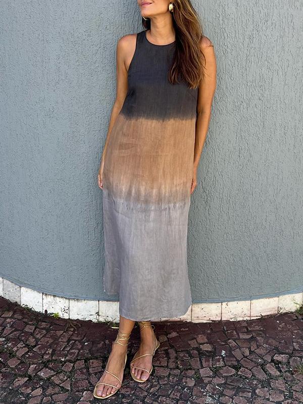 Ángela | Elegante vestido con estampado natural