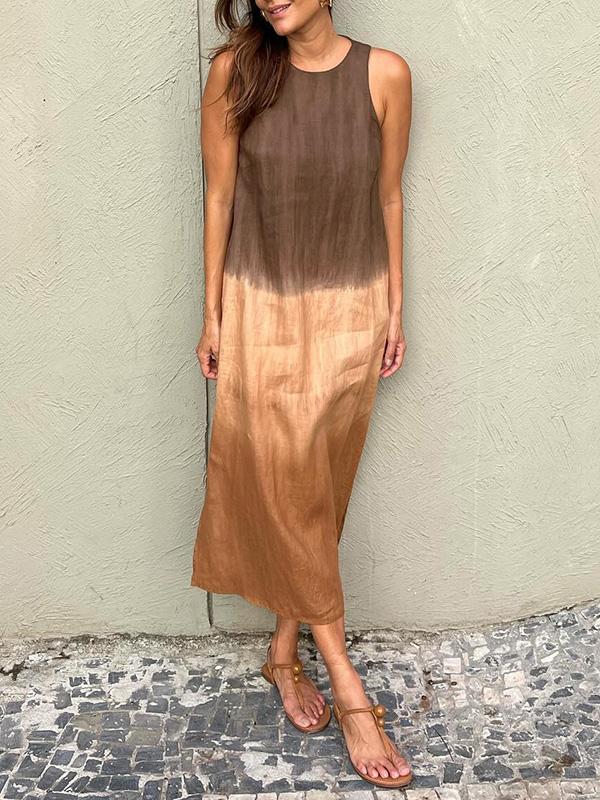 Ángela | Elegante vestido con estampado natural